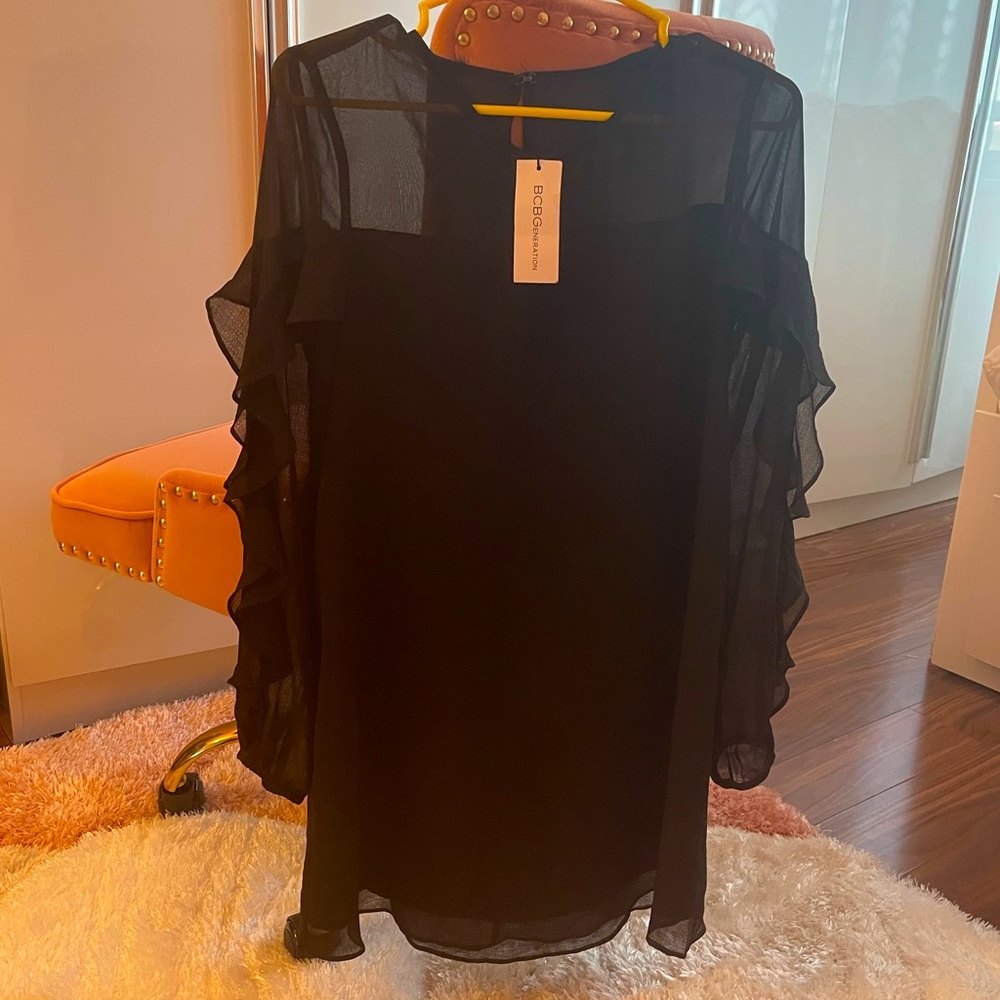 BCBGeneration Black Midi Dress